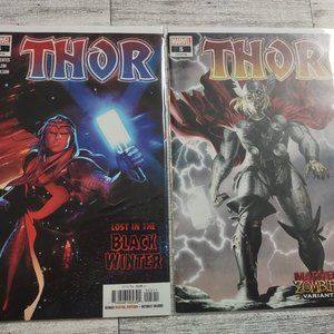 Marvel Comics Thor #5 1st Appearance of Black Winter Key 2 book set